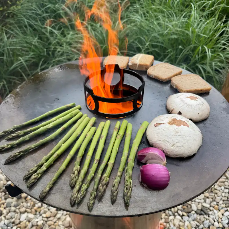 Petromax Pyron ohniště + grilovací deska Pyron Plate – kompletní set (1 ks)